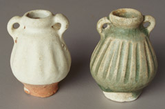 Celadon jarlets from the Royal Nanhai, showing the importance of atmospheric control during firing