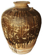 Jar from Maenam Noi in Singburi province, volume about 80 litres, height 68cm