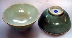 celadon white bowl