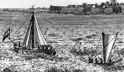 Boats carrying drinking water, Heydt 1737. Amsterdam Historical Museum.