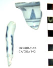 Blue & white ewer pieces 02/GHL/195 & 03/GHL/502