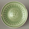 Chinese celadon plate, lotus medallion, diameter 24cm